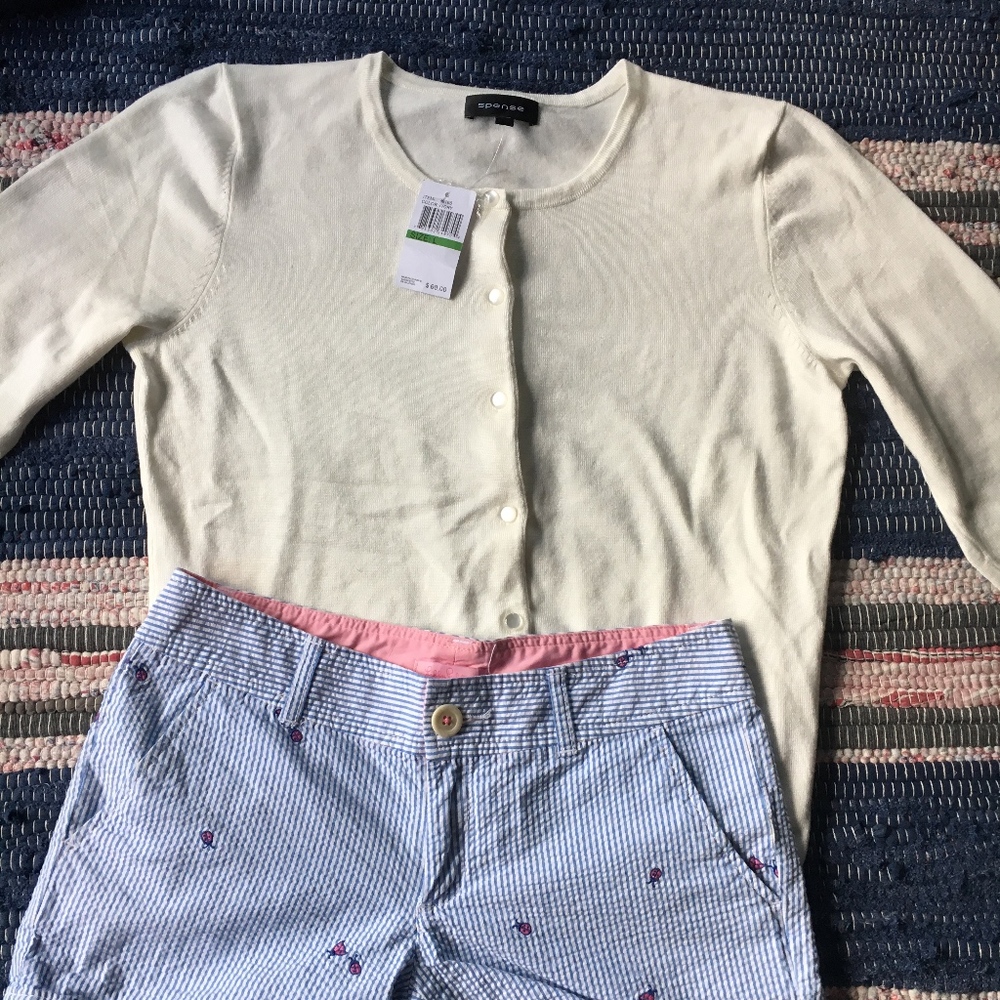 NWT Elegant White Sweater/Cardigan
